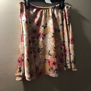 Satin flower skirt